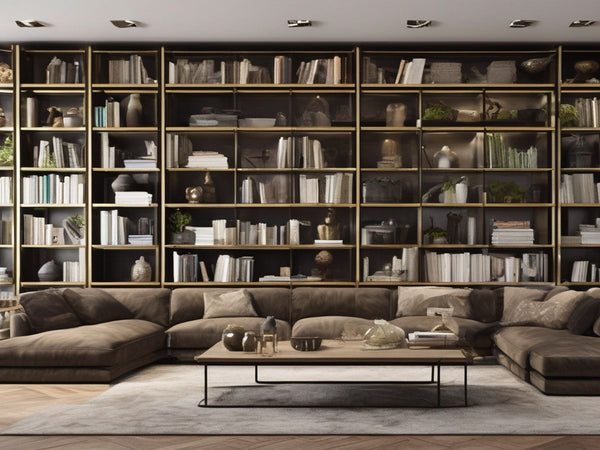styled bookcase