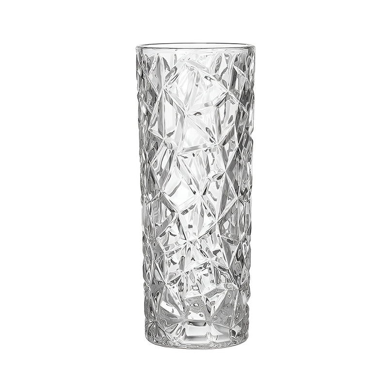 Heavy Duty 14x30cm Glass Vase Crystal Clear Design for Home or Event Décor