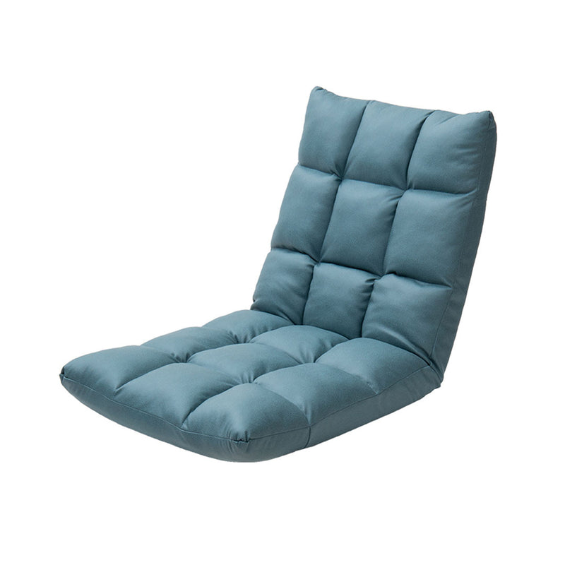 Green Air Leather Floor Recliner 5 Way Adjustable 106x46x10cm Indoor Outdoor
