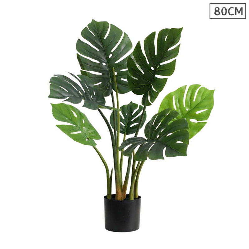 80cm Artificial Potted Indoor Turtle Back Plant Realistic Simulated Moss Pot