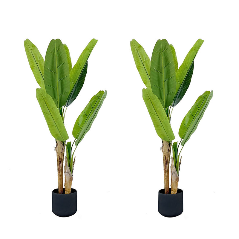 2X 160cm Artificial Banana Plant Polyurethane Polyethylene Plastic Green