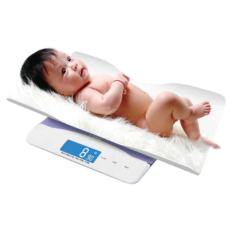 Digital Baby Scale 100kg Abs Platform 4 Inch Lcd Tare Lock Aaa Battery