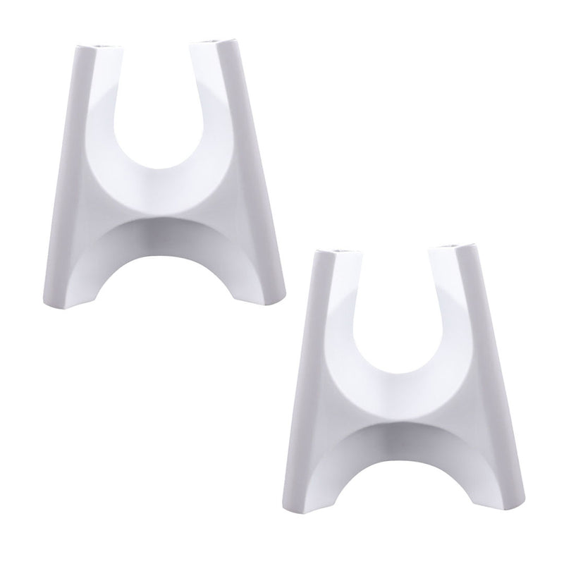 2X Ceramic Plant Pot Stand Bottle Holder 31x32cm White Modern Minimalist