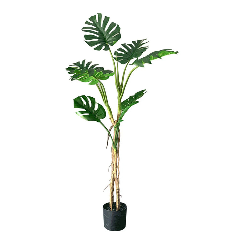 160cm Artificial Monstera Palm Tree Potted Realistic Touch UV Protected Green