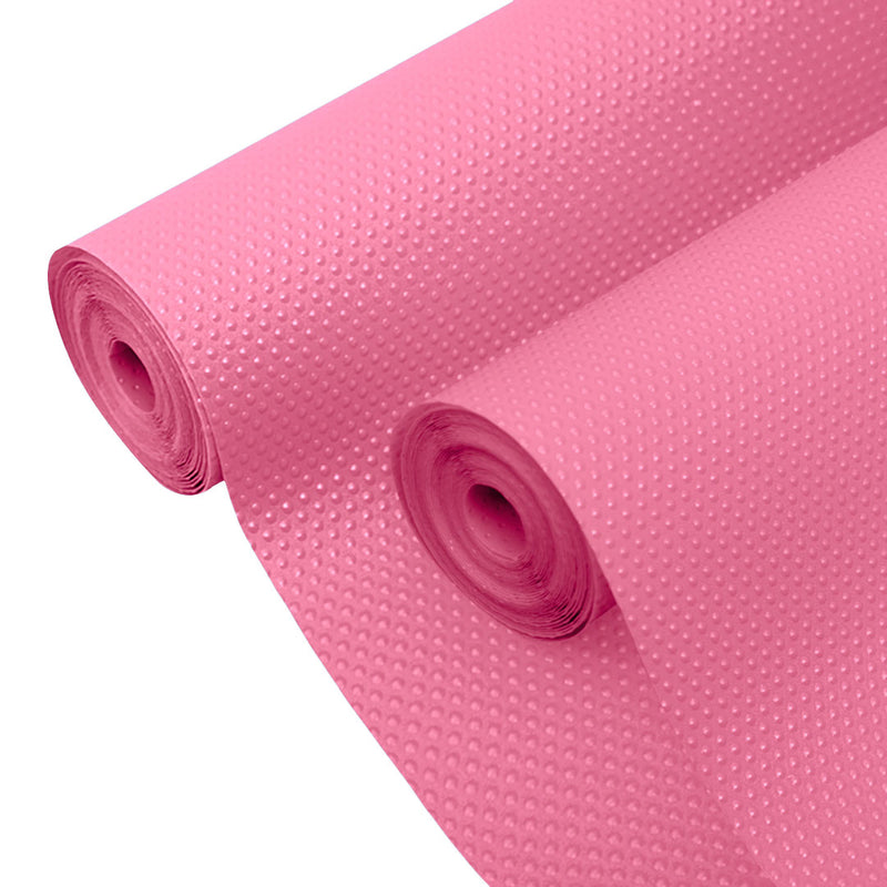 2X Kitchen Cabinet Liner Roll Eva 50x300cm Waterproof Non Slip Pink