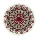 120cm Mandala Tassel Print Polyester Doormat Anti-Slip Rug Home Decor