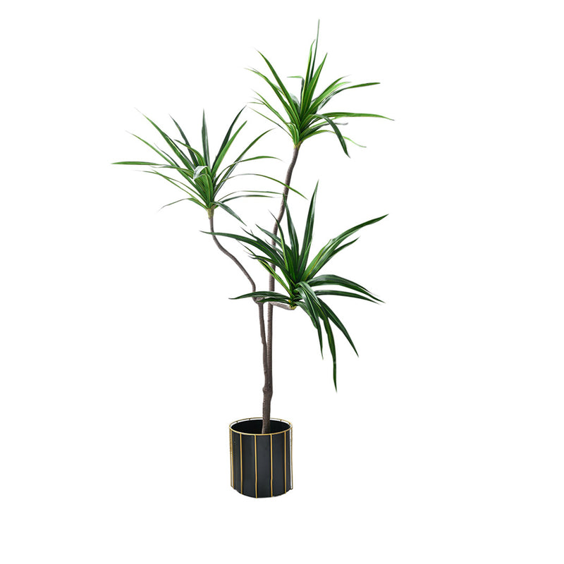 180Cm Artificial Brazilian Iron Tree 3 Heads Green PU PE Potted Indoor