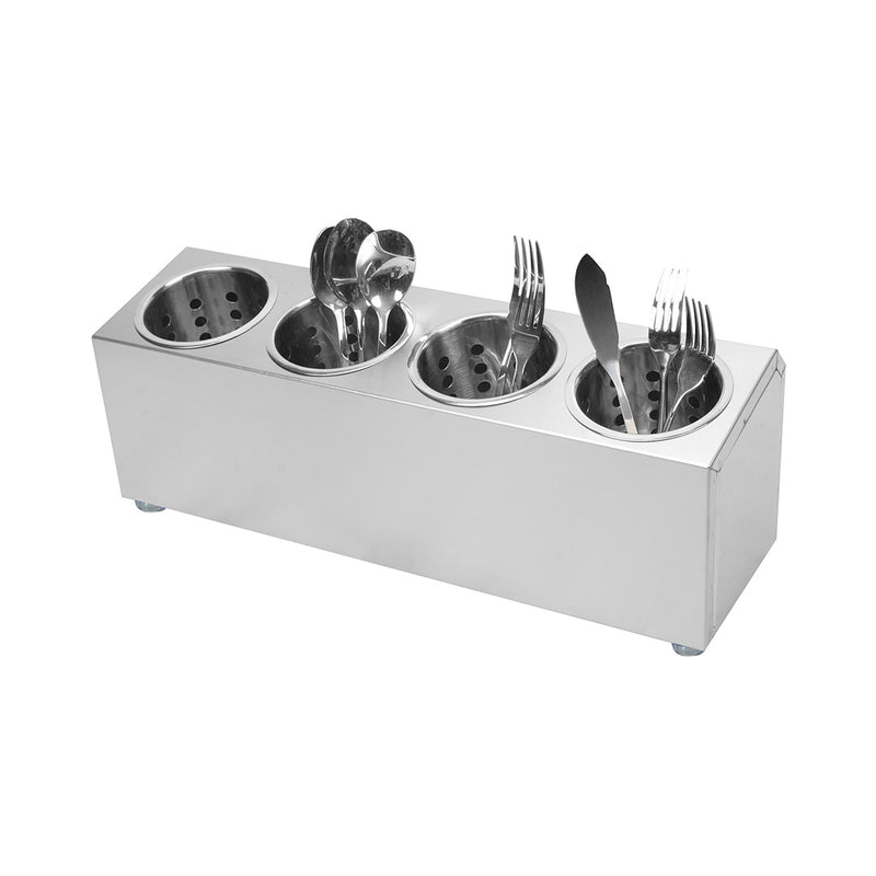 Stainless Steel Conical Utensils Holder 4 Holes Commercial Rust Resistant