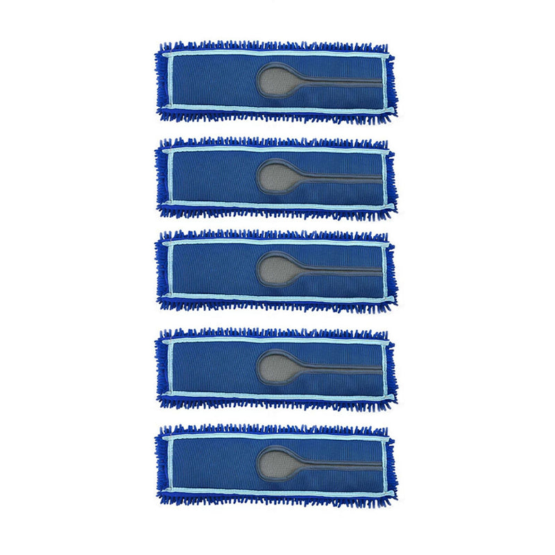 5X Microfiber Flat Mop Pads 100x22cm Blue Durable Efficient Dust Remover