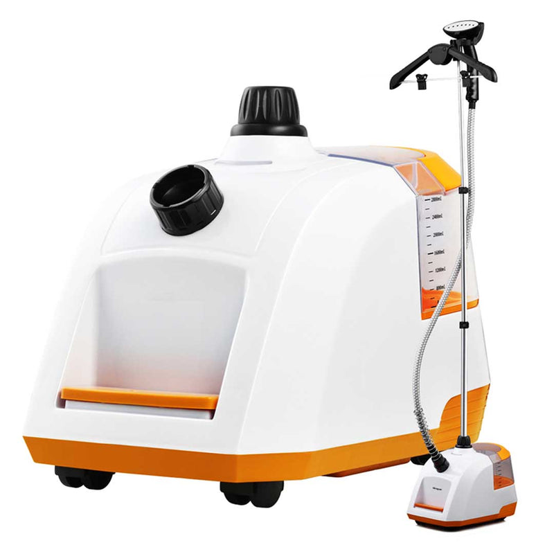 Garment Steamer Portable Cleaner 1800W 80 Min Telescopic Pole White