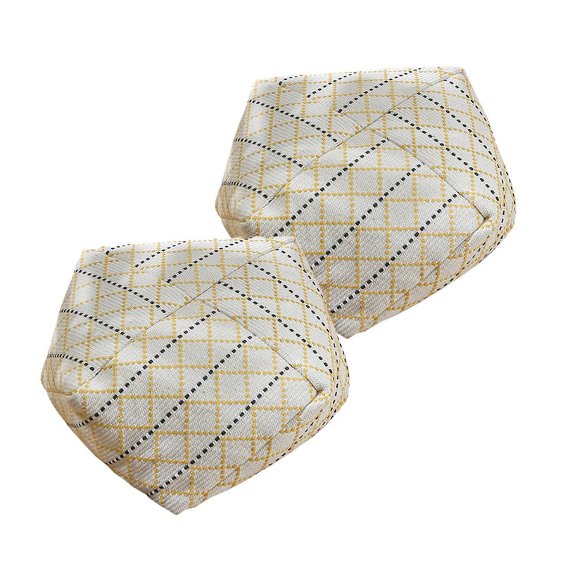 2X 53cm Pouf Cushion Polyester Cotton Epp Particle Insert Multicolor