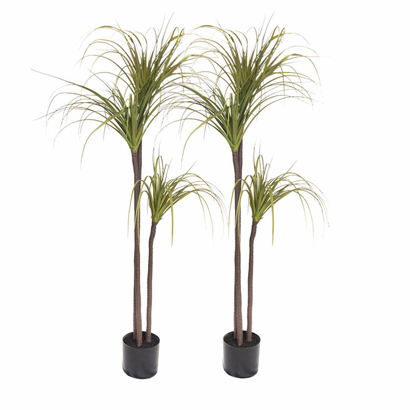 2X 145cm Artificial Potted Plant Polyurethane Polyethylene Green Realistic
