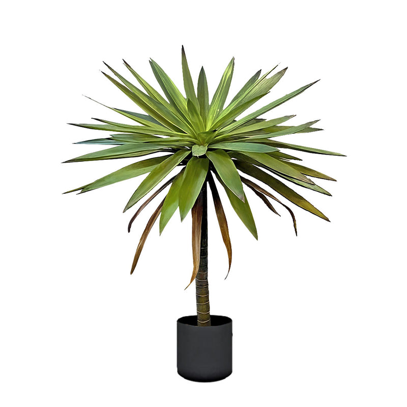 90cm Yucca Artificial Tree Realistic Polyurethane Green 1 Branch