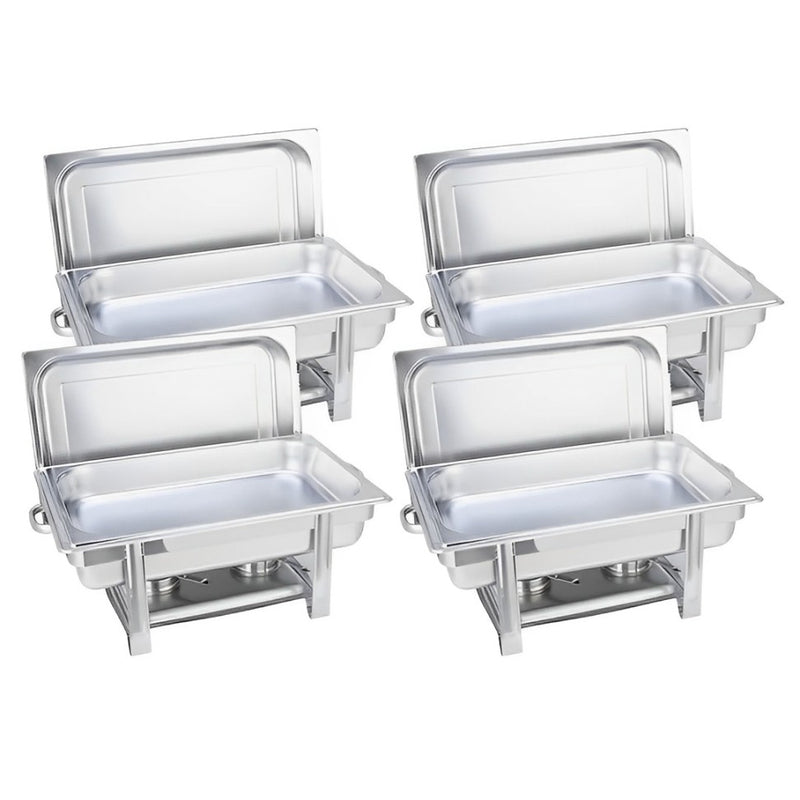 4X Stainless Steel Chafing Dish 9L Single Tray Buffet Food Warmer