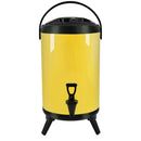 12L Stainless Steel Insulated Beverage Dispenser With Faucet Yellow