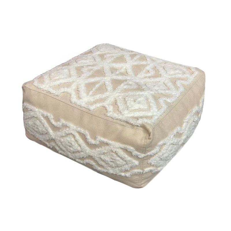 Floor Pouf Cushion Polyester Fiber 50x50x30cm Epp Particle Insert Multicolor