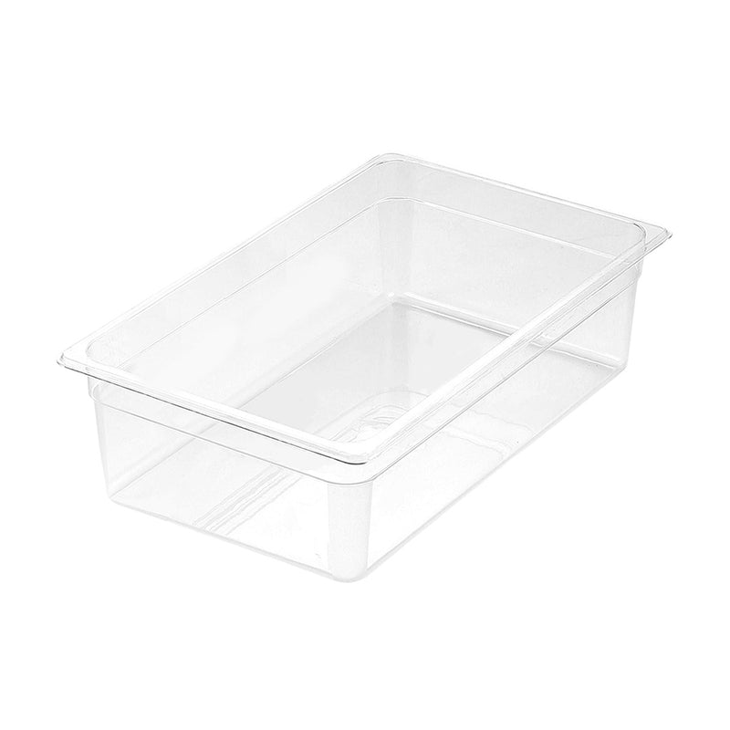 150mm Polycarbonate GN 1/1 Tray Clear Food Storage Dishwasher Safe