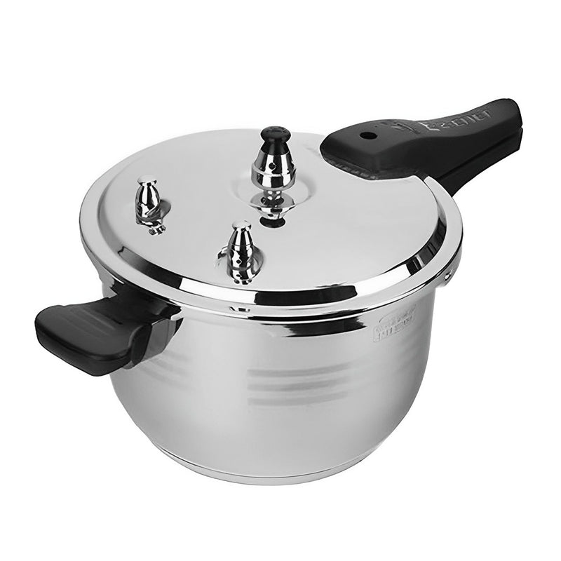 5L Stainless Steel Pressure Cooker 18/10 Grade Triple Security Induction Compatible