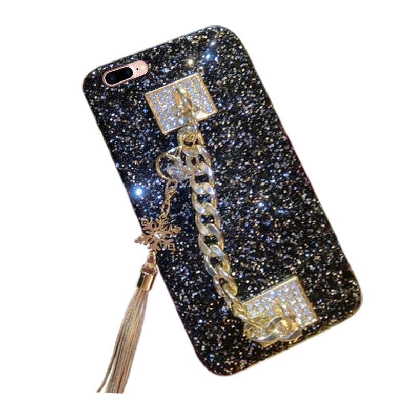 Shockproof Glitter iPhone 7 Plus Case Slim Durable Rigid Plastic Protective Cover