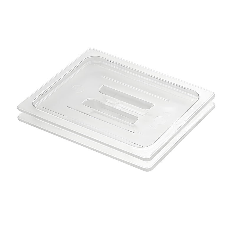 Clear Polycarbonate Food Tray Lid Set of 2 1/2 GN Durable Dishwasher Safe