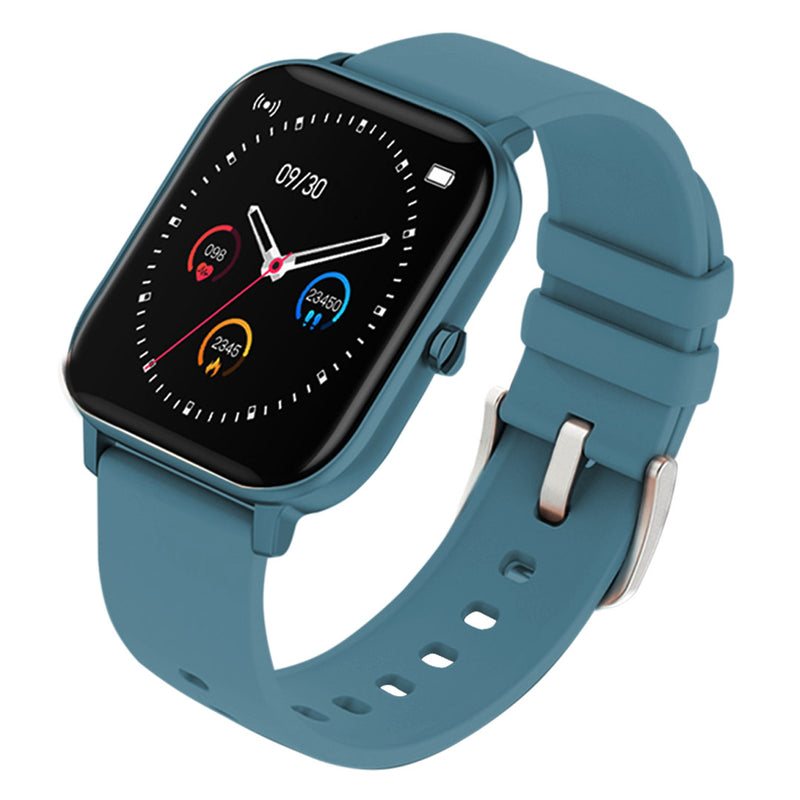 Waterproof Fitness Smart Watch Heart Rate Monitor 1.4 Inch Display Blue