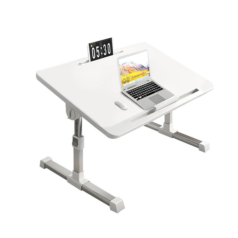 White Adjustable 60x40cm Portable Foldable Laptop Bed Study Table Aluminum