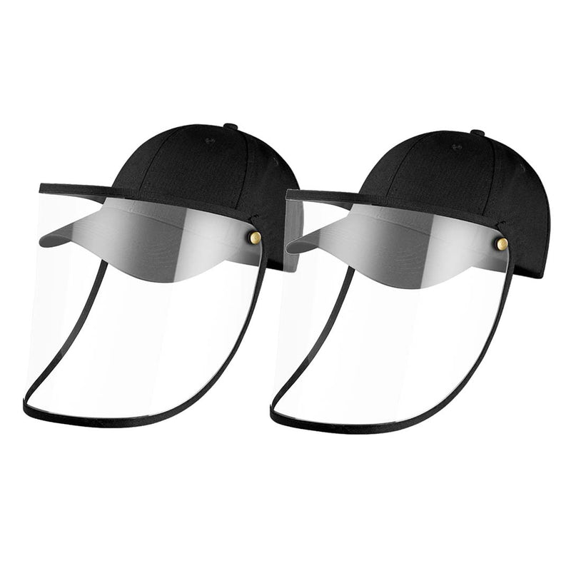 2X Kids Protective Hat Full Face Tpu Shield Anti Fog 26cmx35cm Black