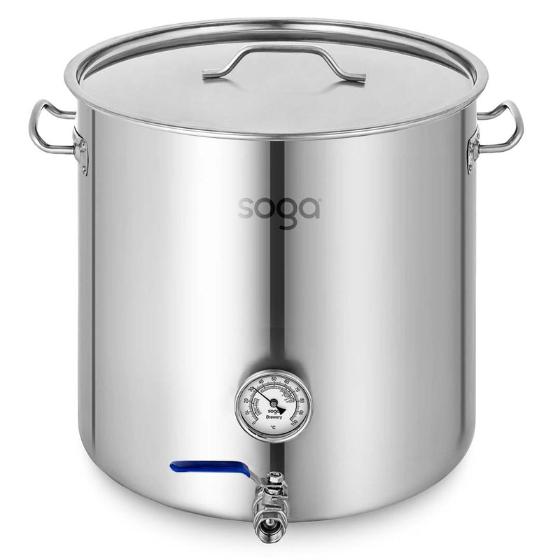 Stainless Steel Brewery Pot 98L 50X50Cm Triple Bottom Beer Valve