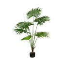 120cm Artificial Green Fan Palm Tree Indoor Plant Decoration with Pot