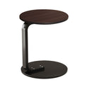Wood Board Mini Side Table 50cm Movable Lightweight Black Frame Versatile Use
