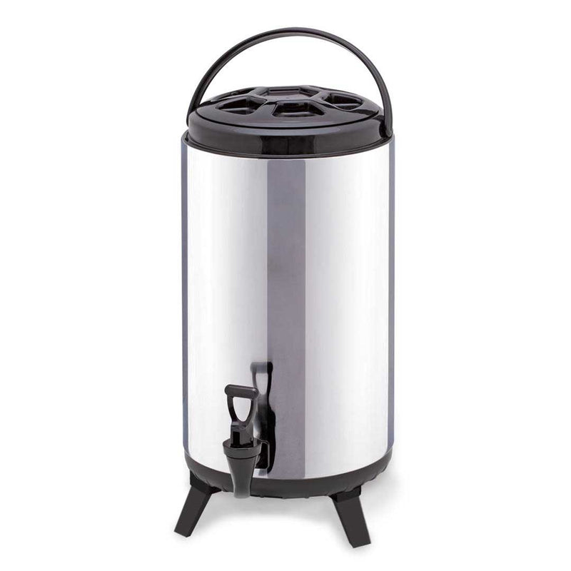 18L Portable Insulated Coffee Tea Barrel Stainless Steel Dispenser 6H Hot 8H Cold