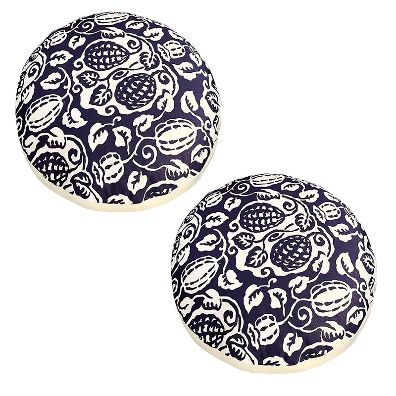 2X 45x45x18cm Polyester Cotton Pouf Cushion Epp Particle Insert Multicolor