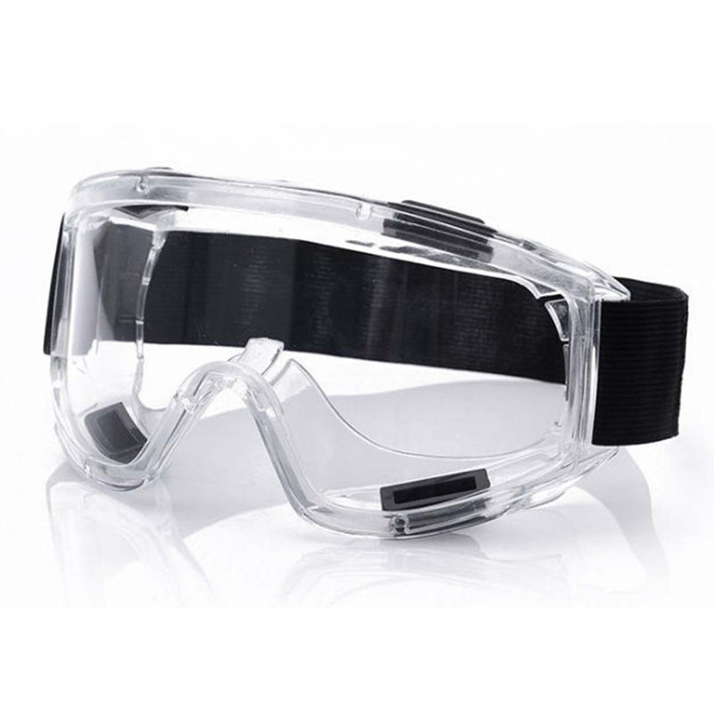 Clear Polycarbonate Safety Goggles Anti Fog Uv Protection Large 180 Curved Frame