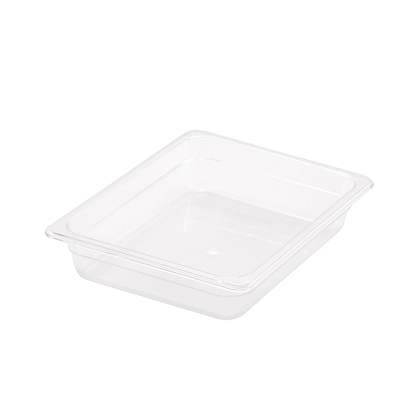 Gastronorm GN Pan Polycarbonate 1/2 Food Tray Storage 65mm Clear Dishwasher Safe