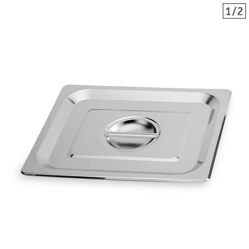 Gastronorm GN 1/2 Size Stainless Steel Lid 265 X 325mm Heavy Duty Centre Handle