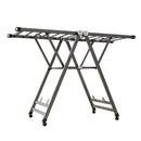 1.4m Portable Aluminum Clothes Drying Rack Foldable Space-Saving Laundry Holder