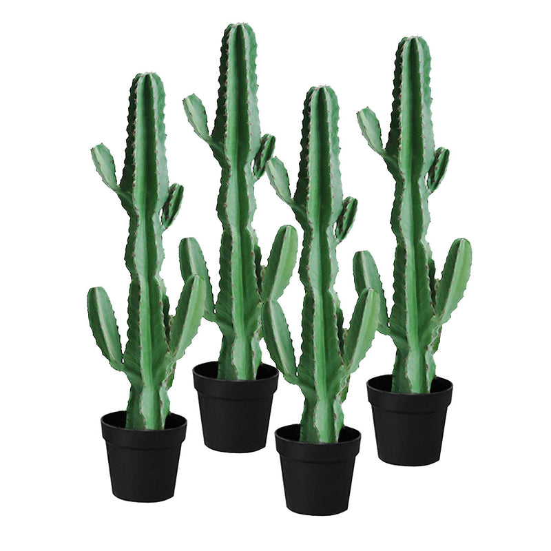 4X Artificial Potted Cactus Plant 105cm Polyurethane 6 Heads Green