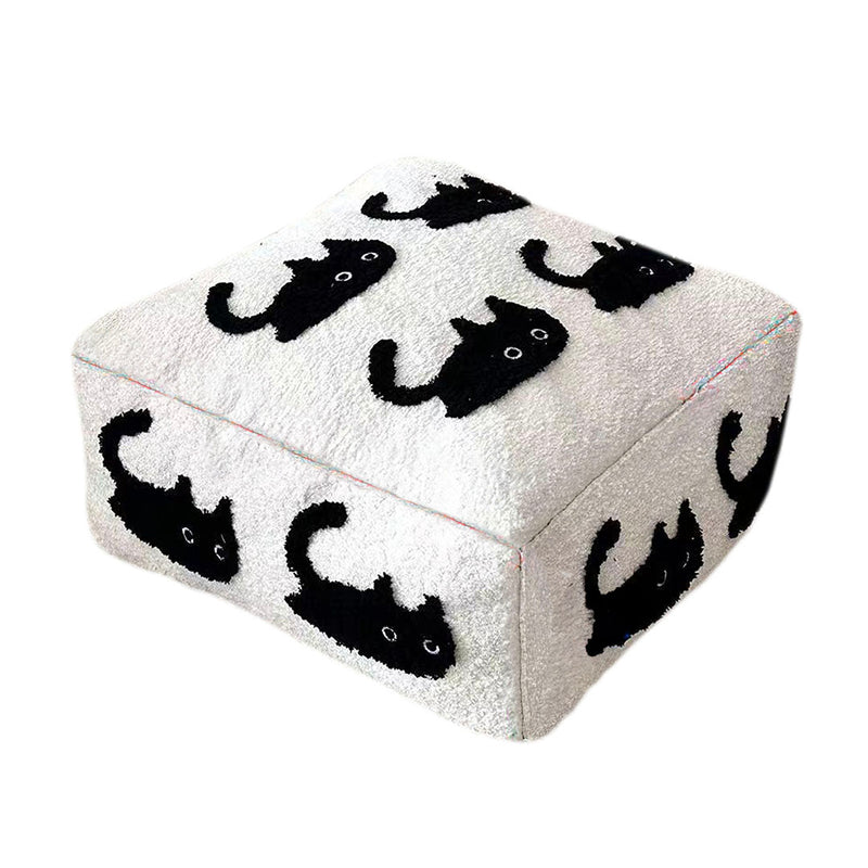50cm Polyester Fiber Floor Pouf Epp Particle Fill Multicolor