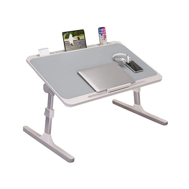 Portable Foldable Adjustable Laptop Bed Table 70x45cm Light Grey Study Desk