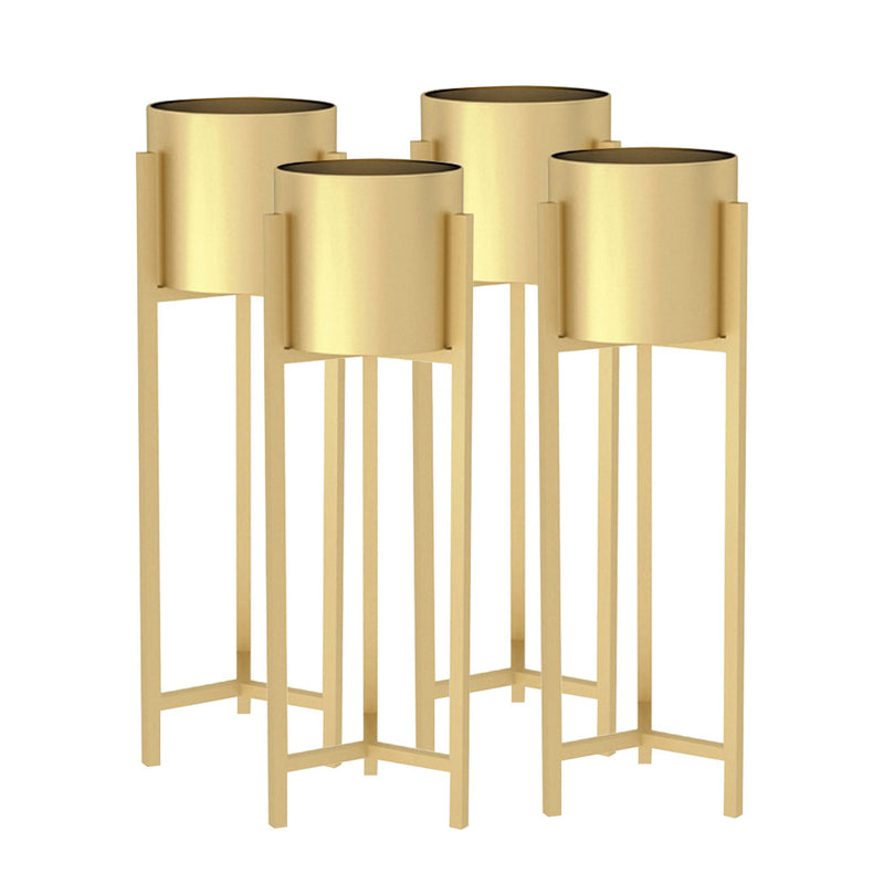 4X 90cm Gold Metal Plant Stand Tall Slim Corner Shelf Indoor Display Pot Holder
