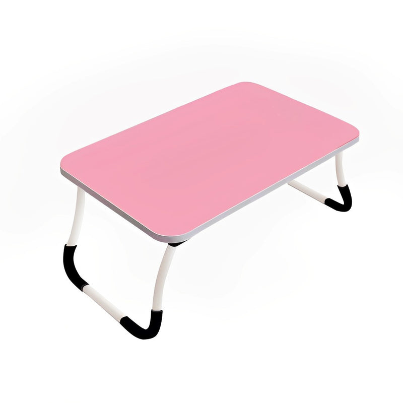 Pink Portable Adjustable Foldable Bed Desk MDF Laptop Tray Table Home Office