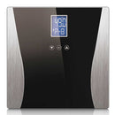 Wireless Digital Body Fat Bathroom Scale LCD Display 180kg Black