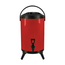 10L Stainless Steel Insulated Beverage Dispenser With Faucet Red