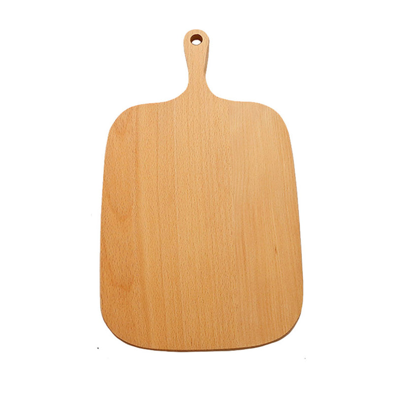 33cm Beech Wood Rectangular Serving Tray With Handle Brown Reversible