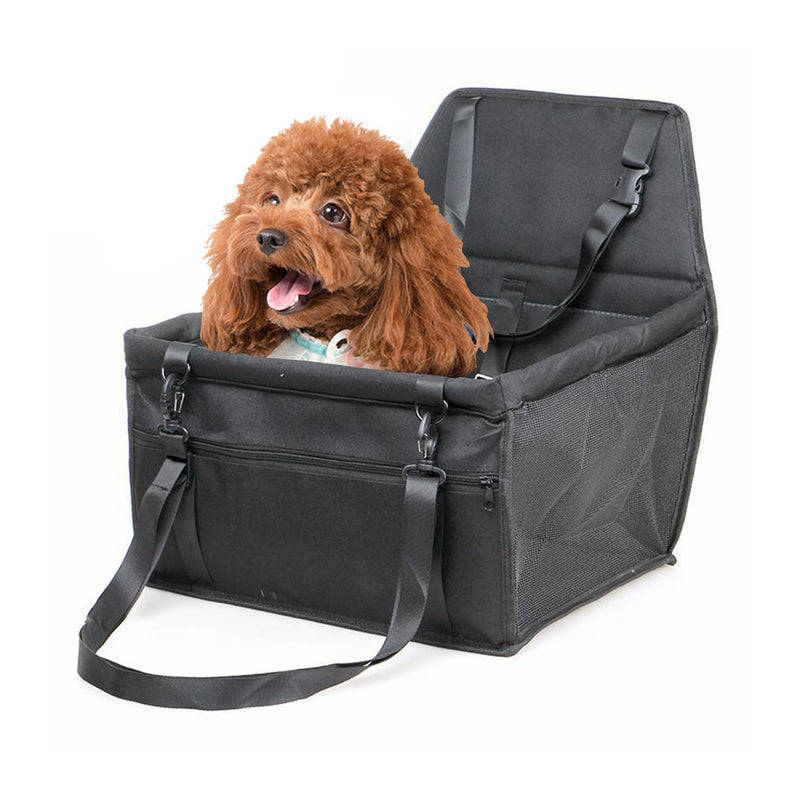 Pet Booster Car Seat 40 X 30 X 25cm 600D Oxford Cloth Pvc Mesh Waterproof Black