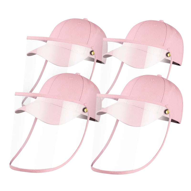4X Kids Full Face Shield Protective Hat Cotton Tpu 26cmx35cm Pink Anti Fog