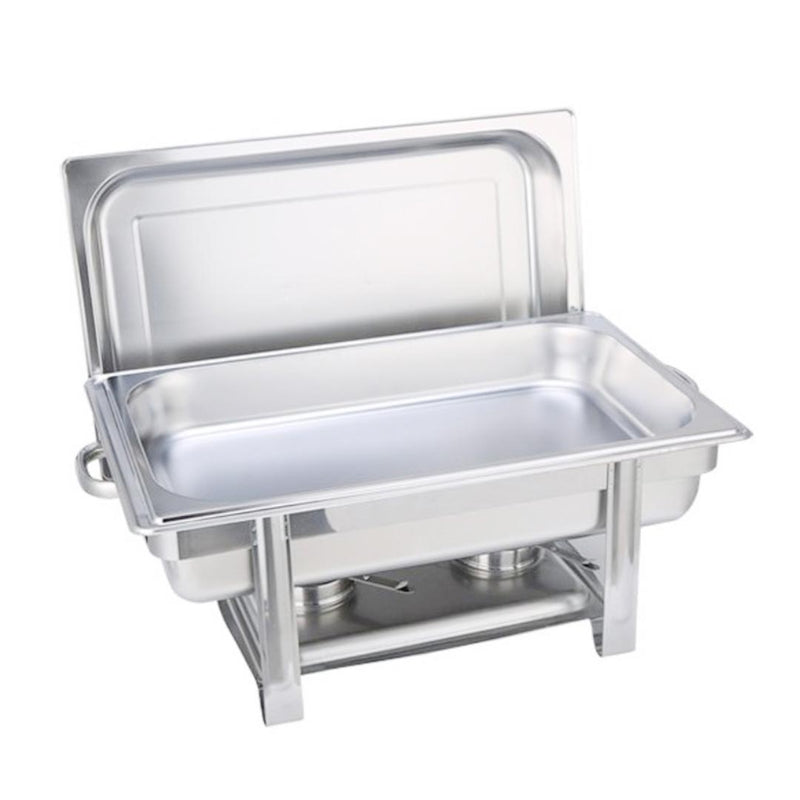 Stainless Steel Single Tray Chafing Dish Food Warmer 9L Buffet Catering