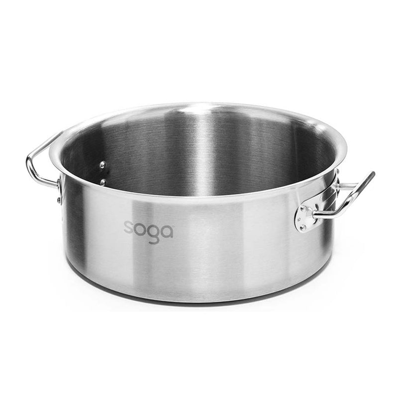 Commercial Grade 18/10 Stainless Steel Stock Pot 113L Induction Ready
