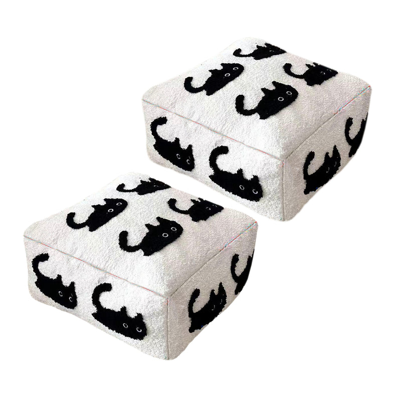 2X 50cm Polyester Pouf Cushion Epp Particle Insert Multicolor Plush