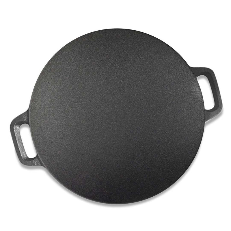 Cast Iron Crepe Pan 40X33cm Induction Pre Seasoned Nonstick Oven Safe
